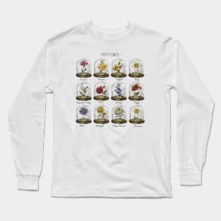 Botanical Birth Flowers Long Sleeve T-Shirt